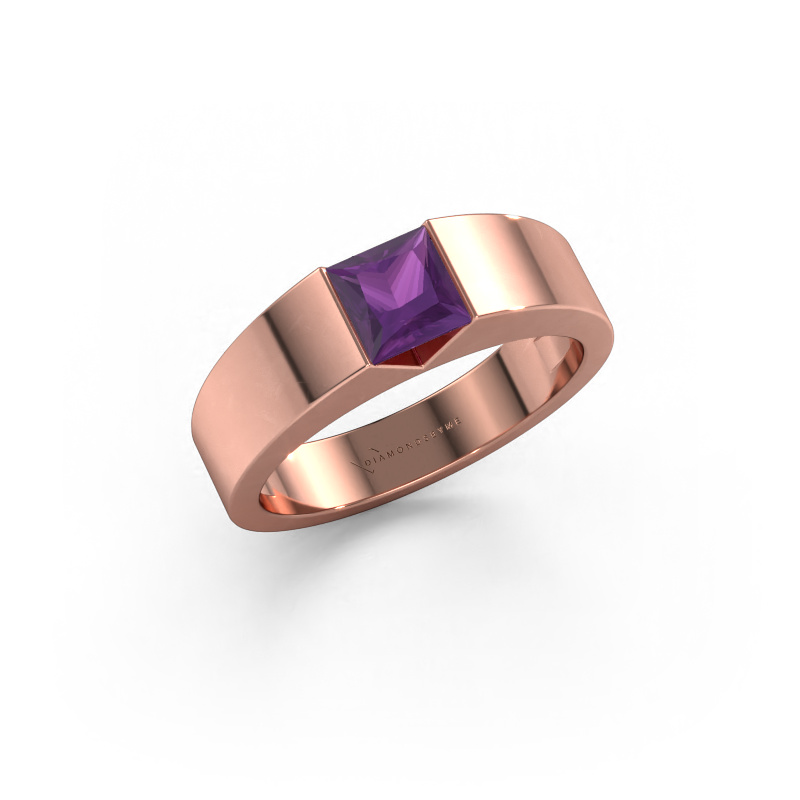 Image of Engagement ring Arlena 1 585 rose gold Amethyst 4 mm