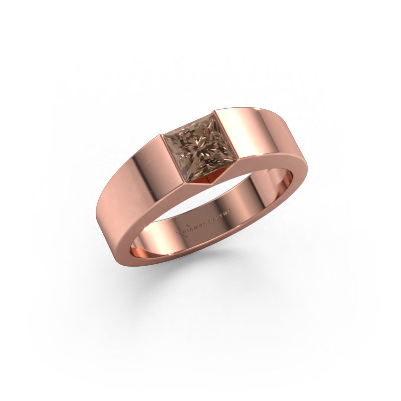 Bild von Verlobungsring Arlena 1 585 Roségold Braun Diamant 0.40 crt