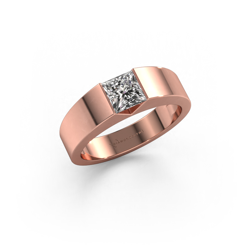 Image of Engagement ring Arlena 1 585 rose gold Custom diamond 4 mm