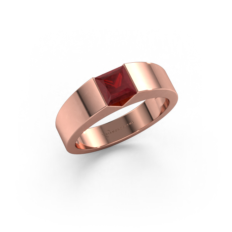 Image of Engagement ring Arlena 1 585 rose gold Ruby 4 mm