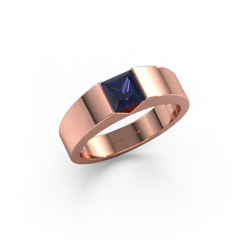 Bild von Verlobungsring Arlena 1 585 Roségold Saphir 4 mm