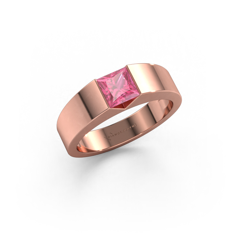 Image of Engagement ring Arlena 1 585 rose gold Pink sapphire 4 mm