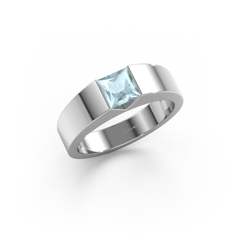 Image of Engagement ring Arlena 1 585 white gold Aquamarine 4 mm