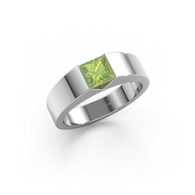 Bild von Verlobungsring Arlena 1 585 Weißgold Peridot 4 mm