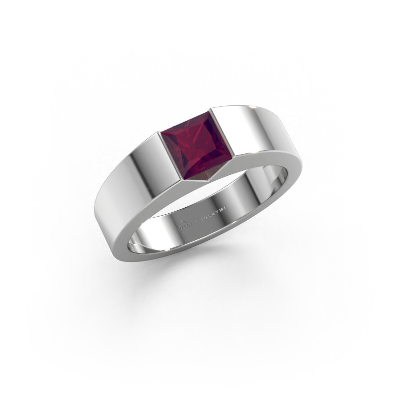 Image of Engagement ring Arlena 1 950 platinum Rhodolite 4 mm