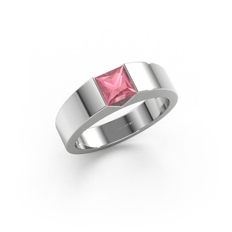 Image of Engagement ring Arlena 1 950 platinum Tourmaline pink 4 mm
