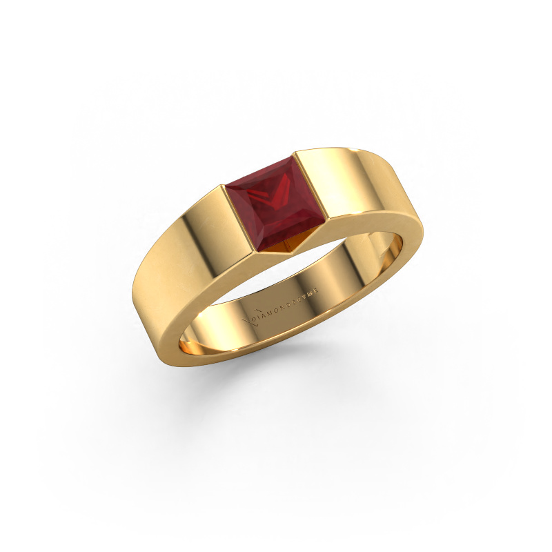 Bild von Verlobungsring Arlena 1 585 Gold Rubin 4 mm