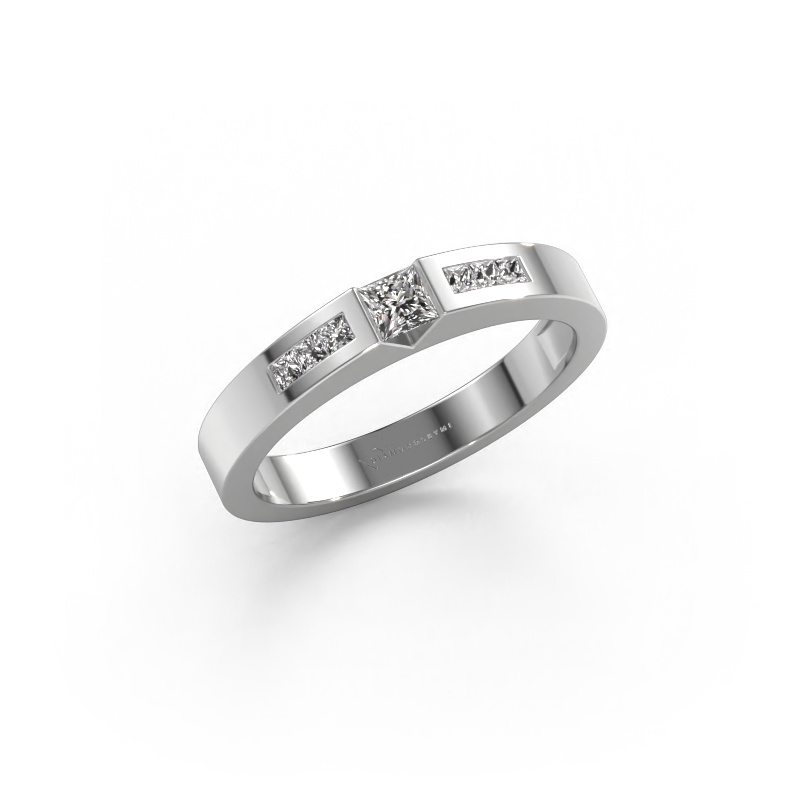 Image of Engagement ring Arlena 2 585 white gold Diamond 0.25 crt