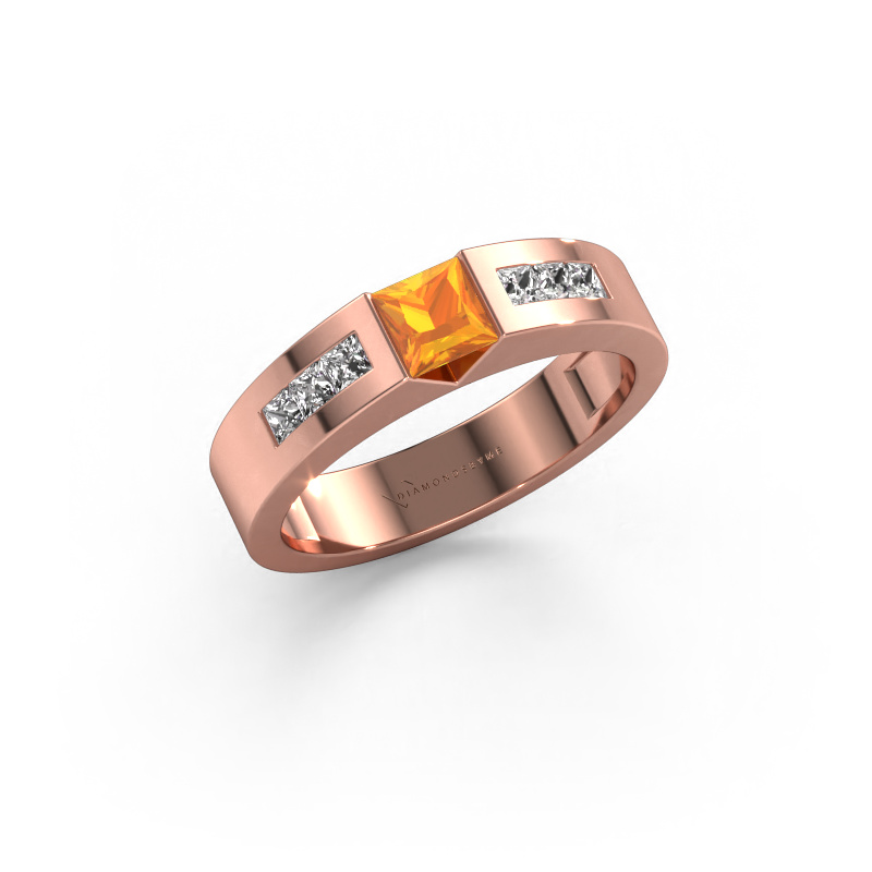 Image of Engagement ring Arlena 2 585 rose gold Citrin 4 mm