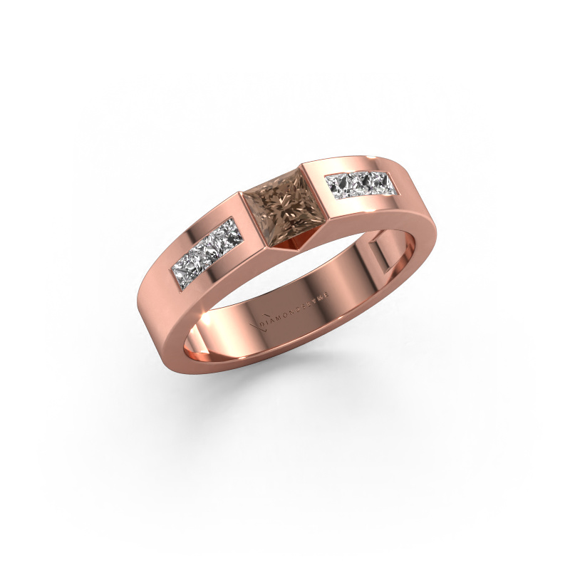 Image of Engagement ring Arlena 2 585 rose gold Brown diamond 0.70 crt