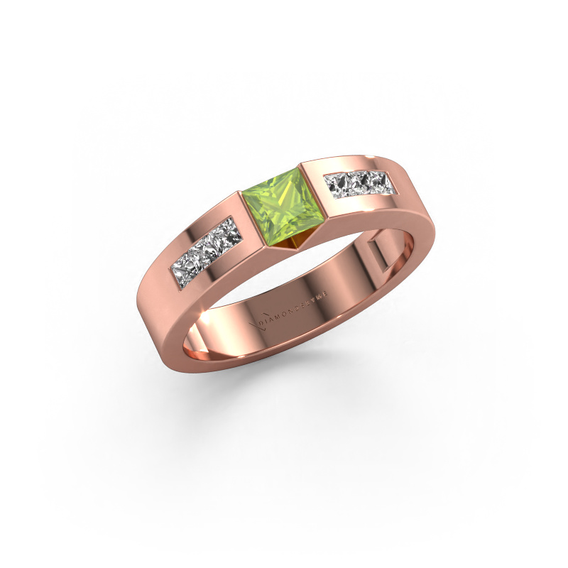 Image of Engagement ring Arlena 2 585 rose gold Peridot 4 mm