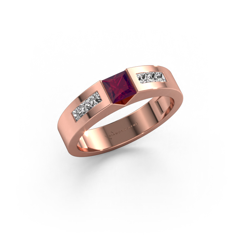 Bild von Verlobungsring Arlena 2 585 Roségold Rhodolit 4 mm