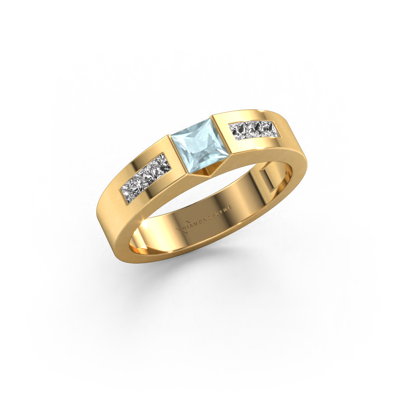 Image of Engagement ring Arlena 2 585 gold Aquamarine 4 mm