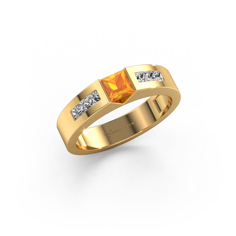 Image of Engagement ring Arlena 2 585 gold Citrin 4 mm