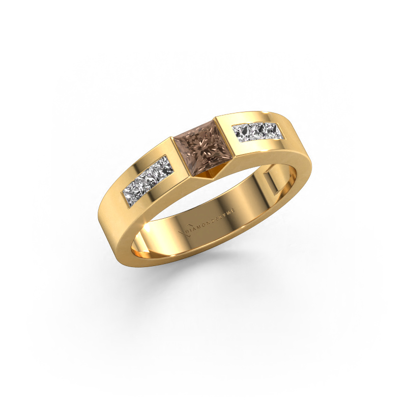 Bild von Verlobungsring Arlena 2 585 Gold Braun Diamant 0.70 crt