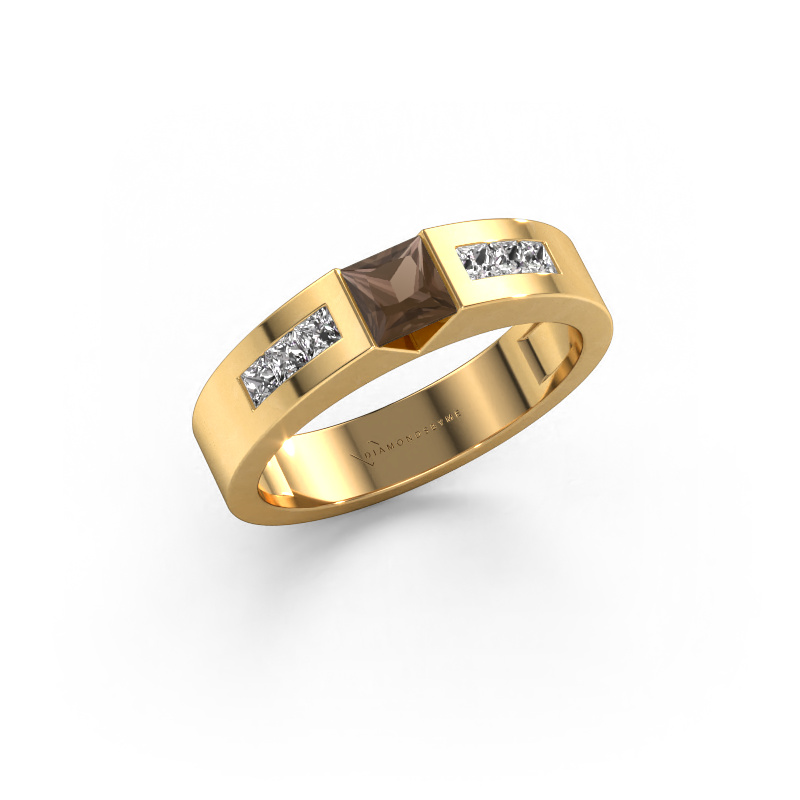 Bild von Verlobungsring Arlena 2 585 Gold Rauchquarz 4 mm