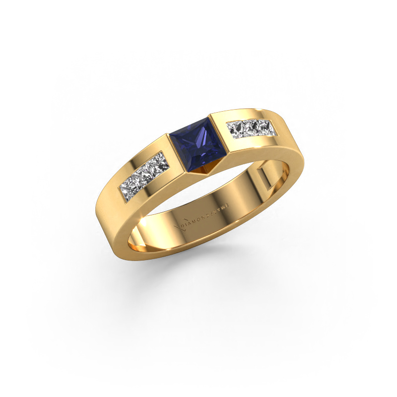 Bild von Verlobungsring Arlena 2 585 Gold Saphir 4 mm