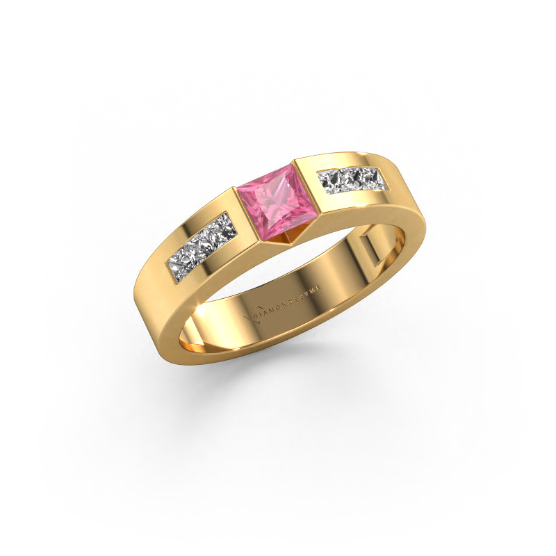 Image of Engagement ring Arlena 2 585 gold Pink sapphire 4 mm