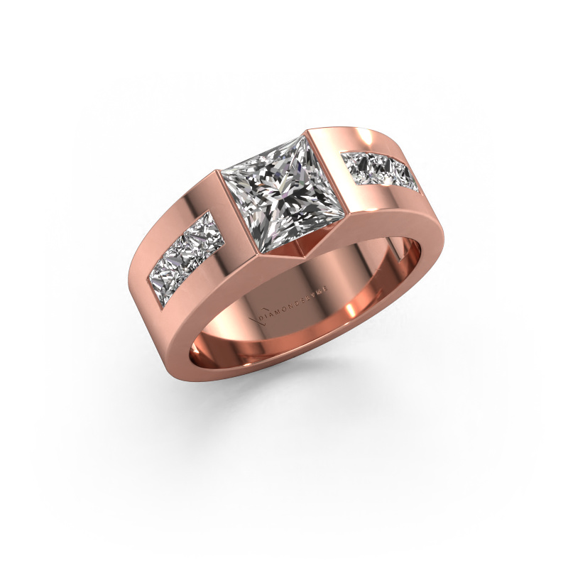 Image of Engagement ring Arlena 2 585 rose gold Diamond 1.78 crt