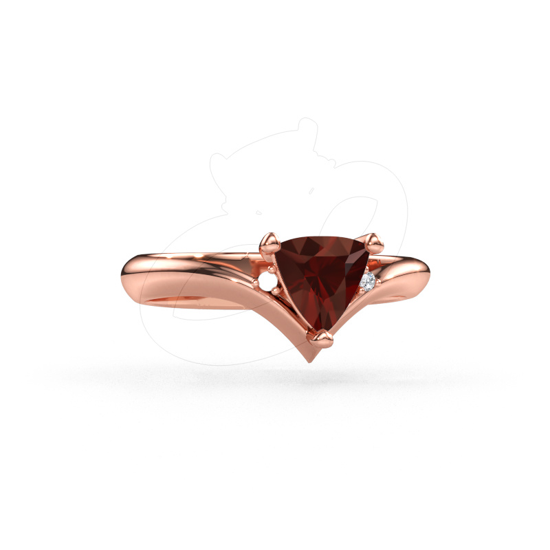 Bild av Ring Arlette 585 roséguld Granat 7 mm