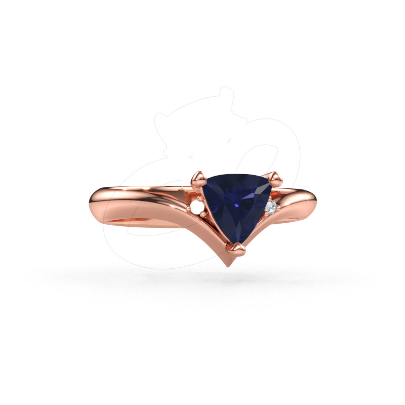 Immagine di Anello Arlette 585 oro rosa Zaffiro 7 mm