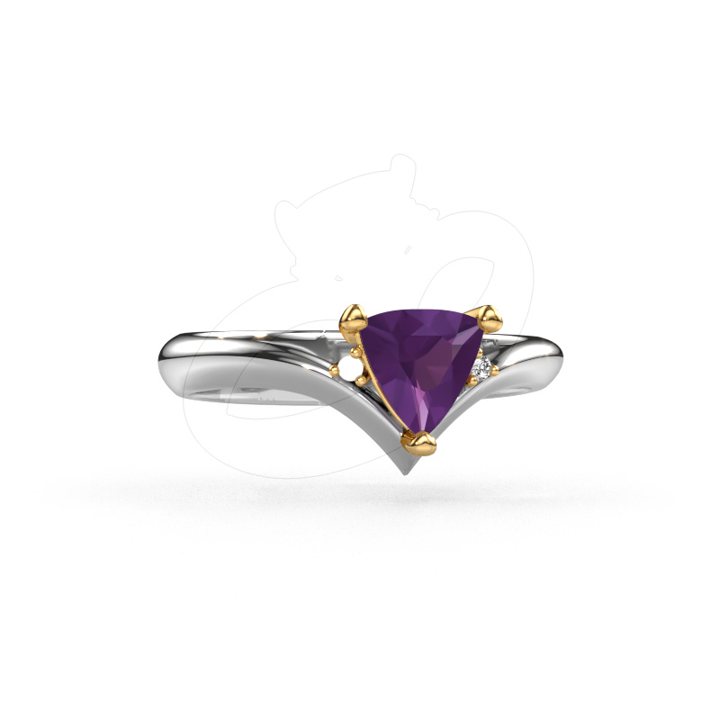Bild von Ring Arlette 585 Weißgold Amethyst 7 mm