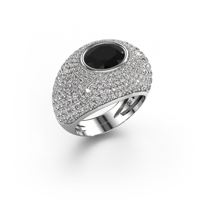 Image de Bague Armida 585 or blanc Diamant noir 5.188 crt