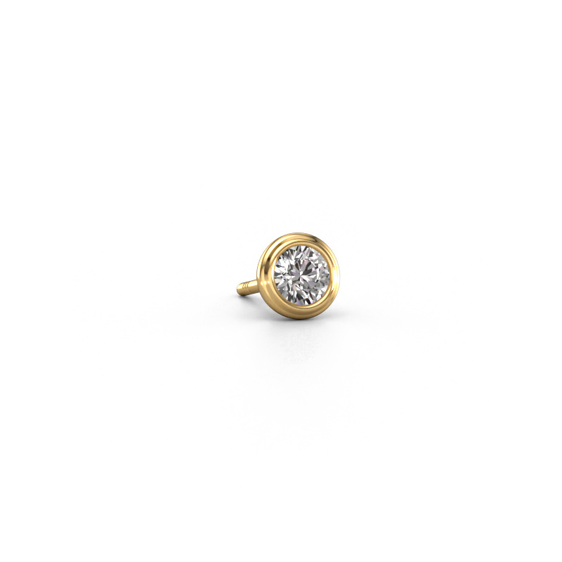 Image of Men's earring Aron 585 gold Diamond 0.25 crt