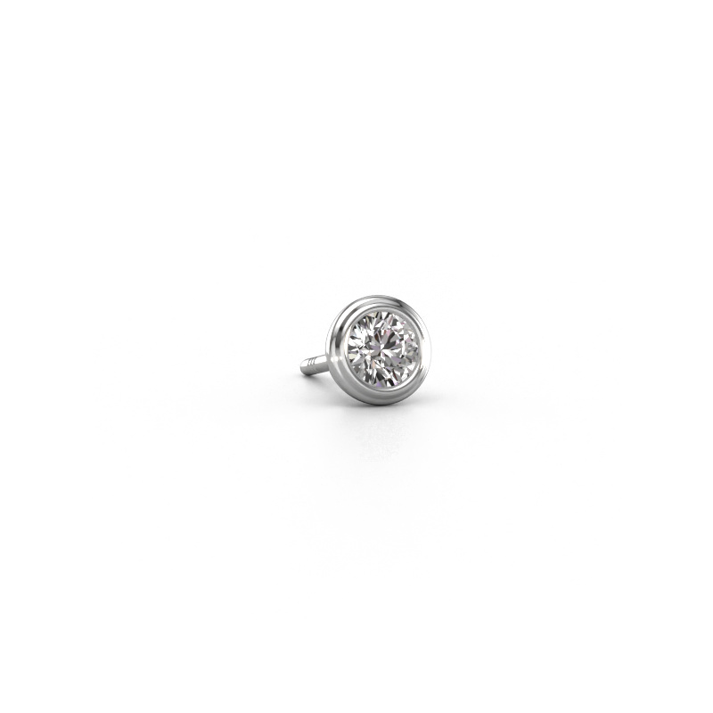 Image of Men's earring Aron 950 platinum Diamond 0.30 crt