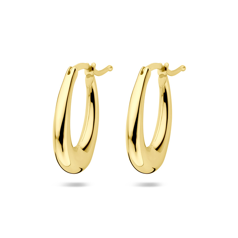 Image of Hoop earrings Asia 585 Gold ±20x2.3 mm