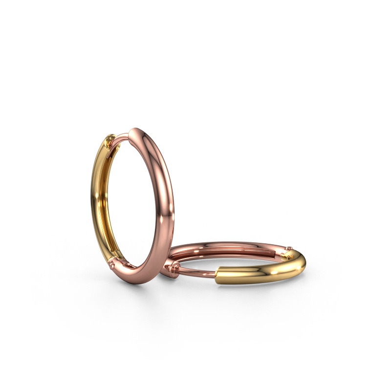 Image of Hoop earrings Aya 20 585 rose gold