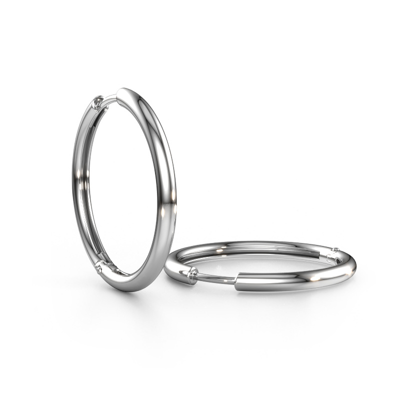 Image of Hoop earrings Aya 25 950 platinum