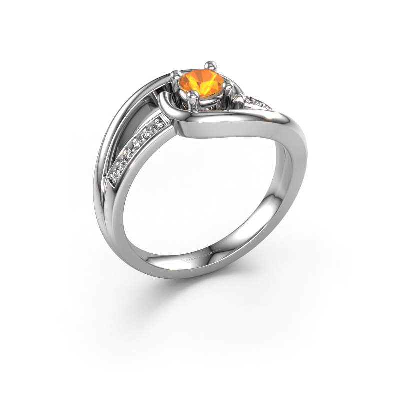 Image of Ring Aylin 950 platinum Citrin 4 mm