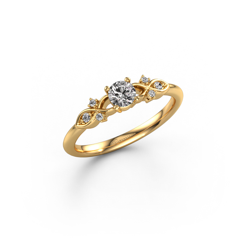 Bild von Verlobungsring Azra RND 585 Gold Diamant 0.30 crt