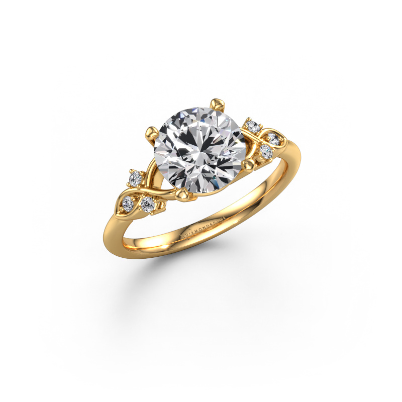 Image of Engagement ring Azra RND 585 gold Lab grown diamond 2.072 crt