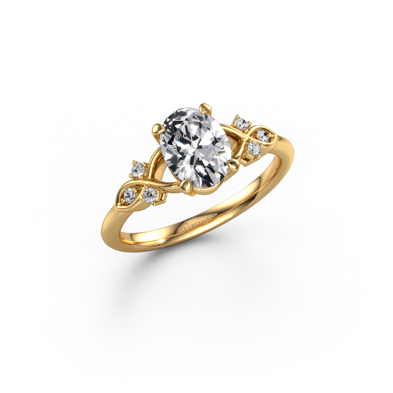 Image of Engagement ring Azra OVL 585 gold Diamond 0.754 crt
