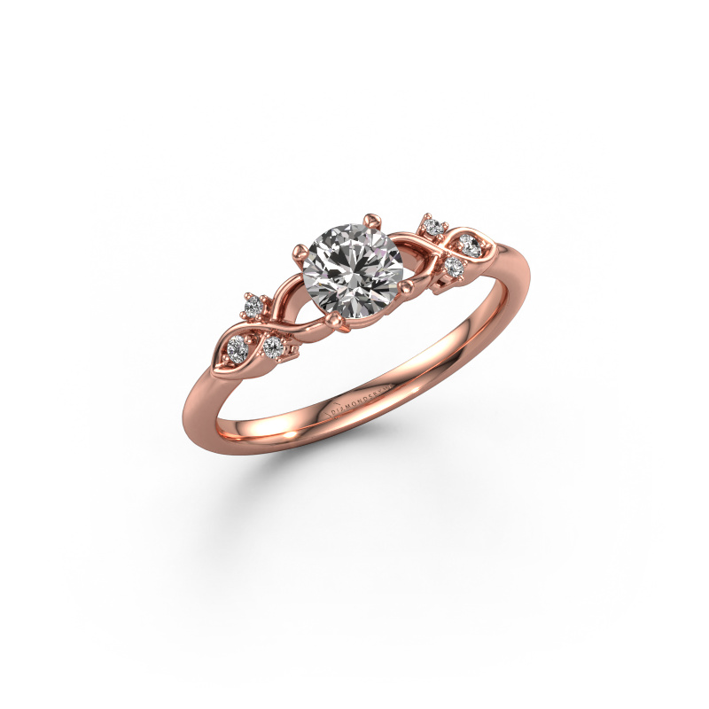 Bild von Verlobungsring Azra RND 585 Roségold Diamant 0.55 crt