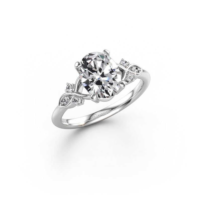 Immagine di Anello di fidanzamento Azra OVL 585 oro bianco Diamante 1.872 crt