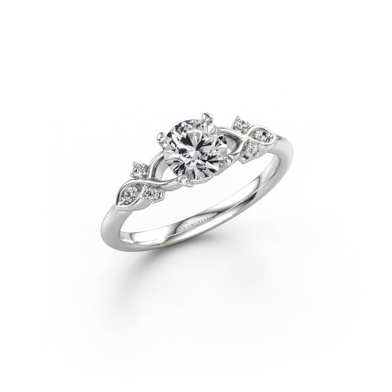 Immagine di Anello di fidanzamento Azra RND 950 platino Diamante 0.754 crt