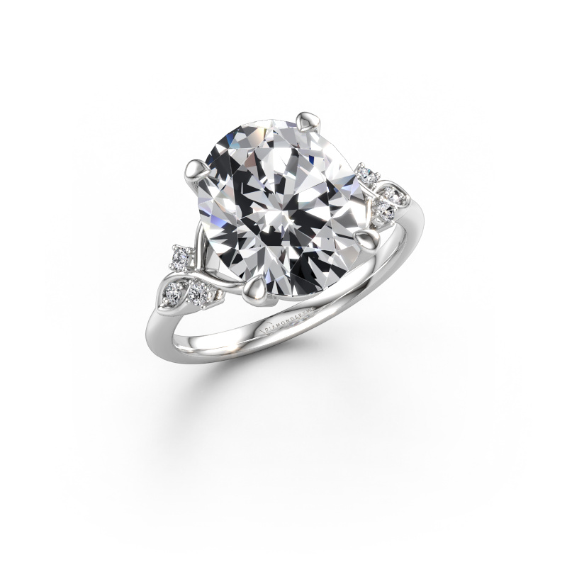 Immagine di Anello di fidanzamento Azra OVL 950 platino Diamante lab grown 5.122 crt