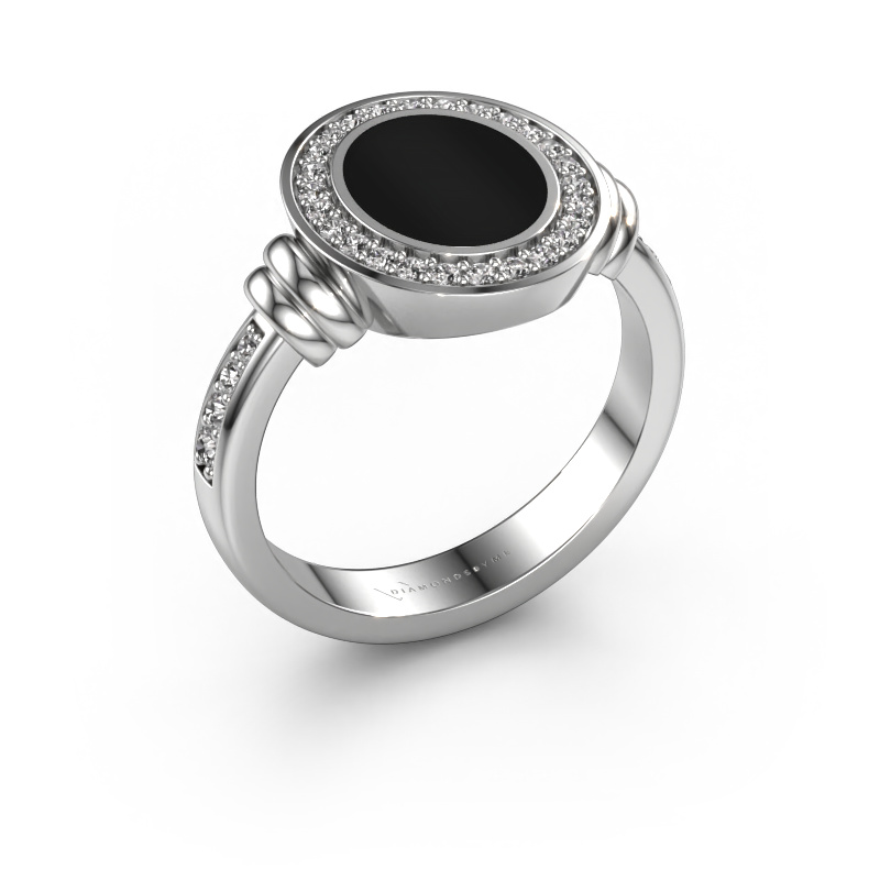 Bild von Siegelring Bailey 950 Platin Onyx 10x8 mm