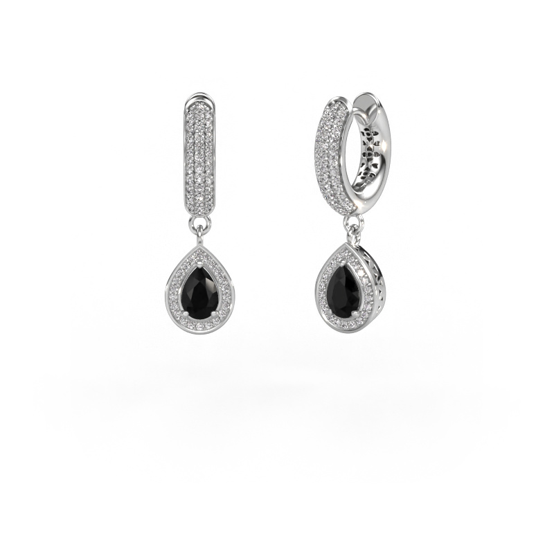 Bild von Ohrhänger Barbar 2 585 Weißgold Schwarz Diamant 1.485 crt