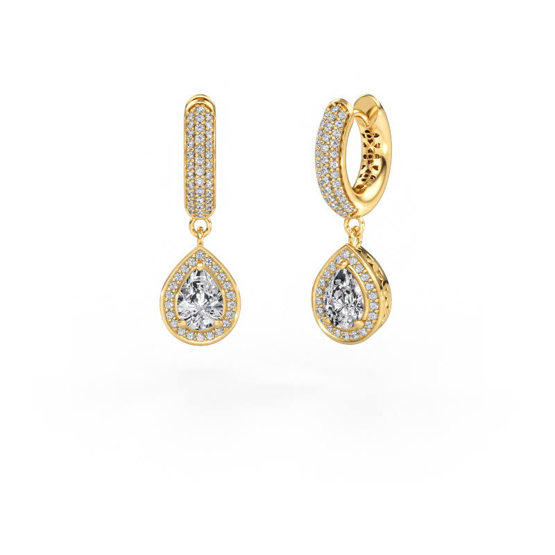 Image de Pendants d'oreilles Barbar 2 585 or jaune Diamant synthétique 1.815 crt