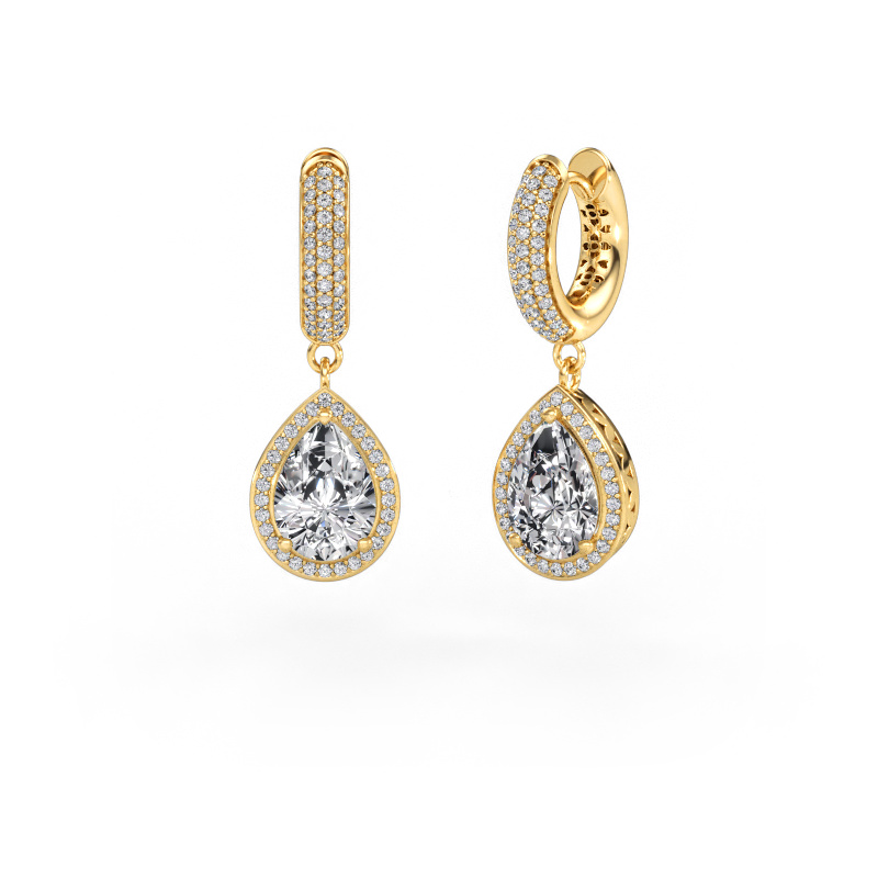 Image of Drop earrings Barbar 2 585 gold Diamond 4.795 crt