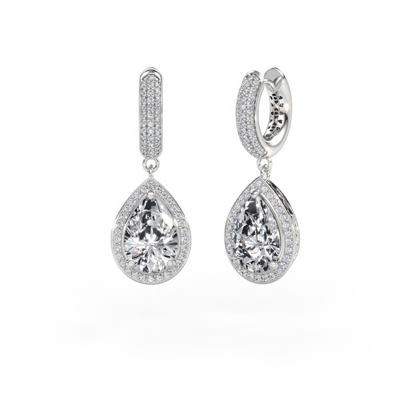Immagine di Orecchini pendenti Barbar 2 950 platino Diamante 6.745 crt