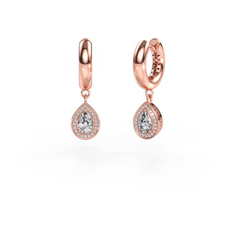 Immagine di Orecchini pendenti Barbar 1 585 oro rosa Diamante 1.076 crt