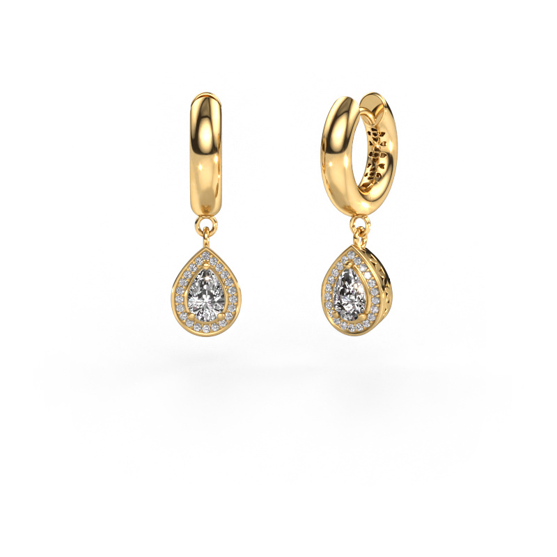 Image of Drop earrings Barbar 1 585 gold Diamond 1.076 crt