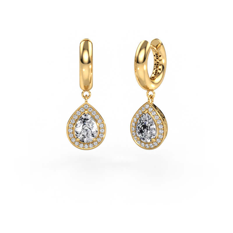 Image of Drop earrings Barbar 1 585 gold Diamond 2.33 crt