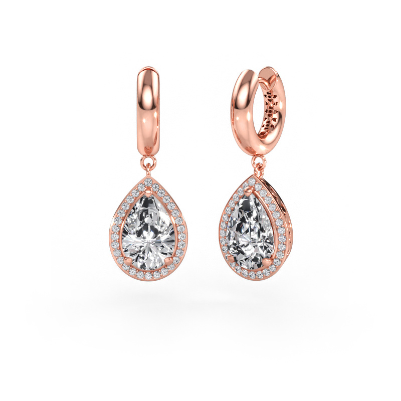 Immagine di Orecchini pendenti Barbar 1 585 oro rosa Diamante lab grown 6.45 crt