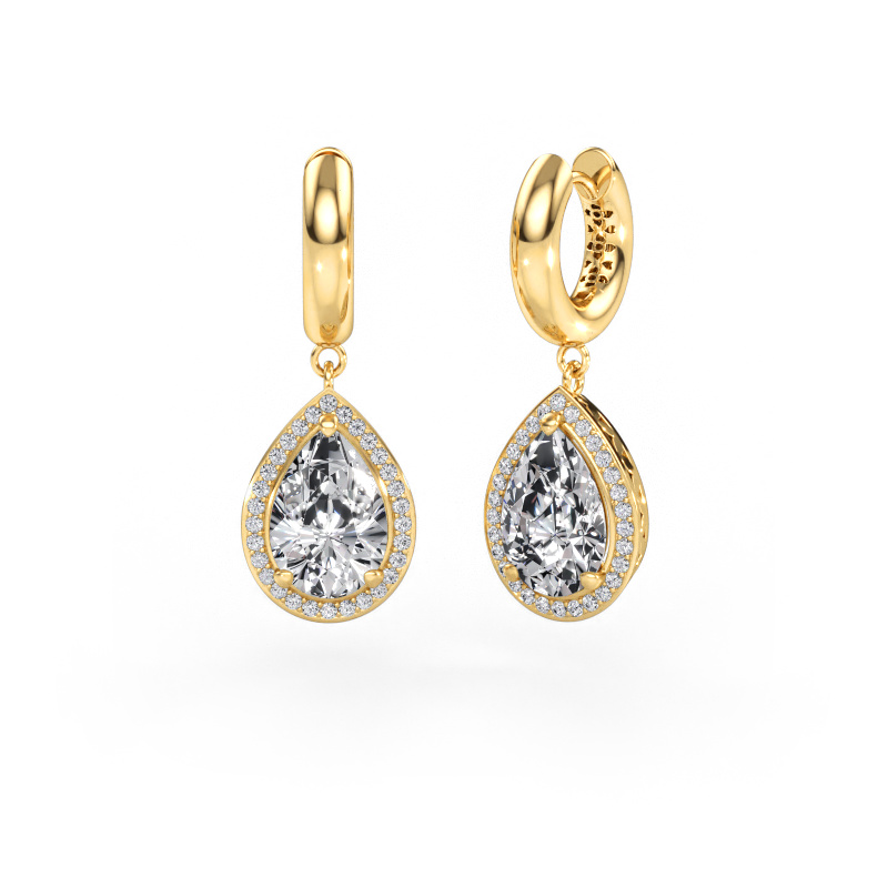 Image of Drop earrings Barbar 1 585 gold Lab grown diamond 6.45 crt